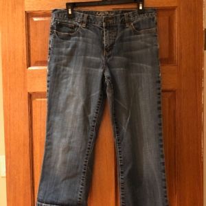 Indigo Palms Cropped Jeans